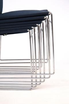 Kazuhide Takahama Set of Eight Steel and Cotton Chairs by Kazuhide Takahama - 2076782