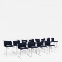 Kazuhide Takahama Set of Twelve Steel and Cotton Chairs by Kazuhide Takahama - 2078832