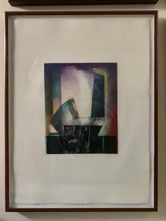 Kazuko Watanabe Set of 4 Signed Abstract Intaglio Prints by Kazuko Watanabe Framed  - 1540395