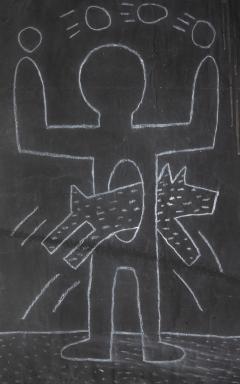 Keith Haring Dog Jump Through Figure - 4566699