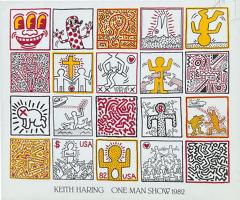 Keith Haring KEITH HARING ONE MAN SHOW GALLERY POSTER 1982 - 3167610