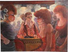 Keith Keller Bartender and the Ladies Oil on Canvas by Keith Keller - 807770