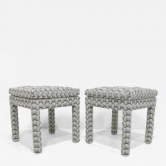 Kelly Wearstler Pair of Pillow Top Ottomans in Kelly Wearstler Fabric - 3350264