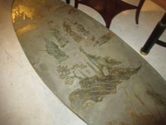Kelvin Laverne Philip and Kelvin LaVerne Signed Patinated Bronze Oblong Coffee Table - 572257