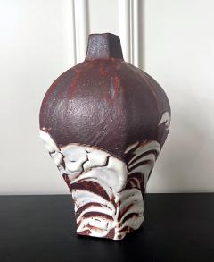 Ken Matsuzaki Japanese Studio Ceramic Vase by Ken Matsuzaki with Original Tomobako - 2530563