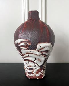 Ken Matsuzaki Japanese Studio Ceramic Vase by Ken Matsuzaki with Original Tomobako - 2530564