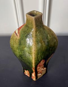 Ken Matsuzaki Modern Japanese Studio Pottery Oribe Vase by Ken Matsuzaki - 2551665