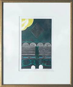 Kenji Yoshida Kenji Yoshida Oribe Woodblock Print 3 30 Signed 1968 - 3579160