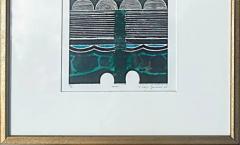 Kenji Yoshida Kenji Yoshida Oribe Woodblock Print 3 30 Signed 1968 - 3579178