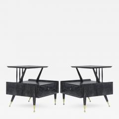 Kent Coffey Kent Coffey Cerused Walnut End Tables - 367266