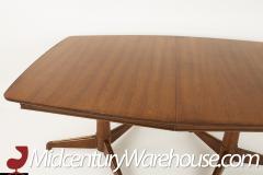 Kent Coffey Kent Coffey Mid Century Pedestal Base 10 Seater Walnut Dining Table - 2367483