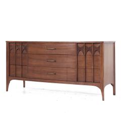 Kent Coffey Kent Coffey Perspecta Mid Century Walnut and Rosewood 9 Drawer Dresser - 3839007