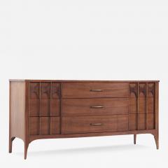 Kent Coffey Kent Coffey Perspecta Mid Century Walnut and Rosewood 9 Drawer Dresser - 3848627