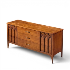 Kent Coffey Kent Coffey Perspecta Mid Century Walnut and Rosewood 9 Drawer Dresser - 4700479