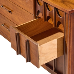 Kent Coffey Kent Coffey Perspecta Mid Century Walnut and Rosewood 9 Drawer Dresser - 4700480
