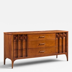 Kent Coffey Kent Coffey Perspecta Mid Century Walnut and Rosewood 9 Drawer Dresser - 4701009