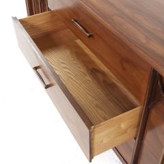 Kent Coffey Kent Coffey Perspecta Mid Century Walnut and Rosewood 9 Drawer Lowboy Dresser - 3981945