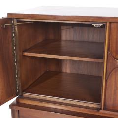 Kent Coffey Kent Coffey Perspecta Mid Century Walnut and Rosewood Gentlemans Chest - 3837366