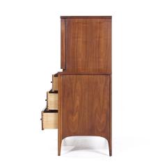 Kent Coffey Kent Coffey Perspecta Mid Century Walnut and Rosewood Gentlemans Chest - 3837367