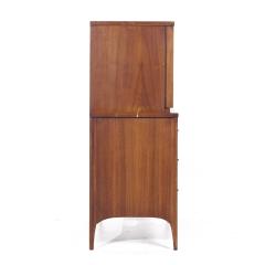 Kent Coffey Kent Coffey Perspecta Mid Century Walnut and Rosewood Gentlemans Chest - 3837368