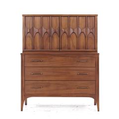 Kent Coffey Kent Coffey Perspecta Mid Century Walnut and Rosewood Gentlemans Chest - 3837482