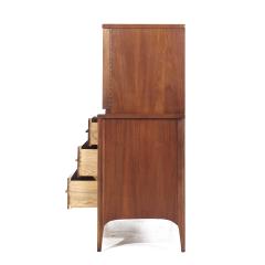 Kent Coffey Kent Coffey Perspecta Mid Century Walnut and Rosewood Gentlemans Chest - 3837488