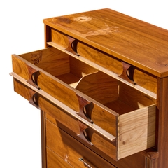 Kent Coffey Kent Coffey Perspecta Mid Century Walnut and Rosewood Highboy Dresser - 4700761