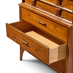 Kent Coffey Kent Coffey Perspecta Mid Century Walnut and Rosewood Highboy Dresser - 4700762