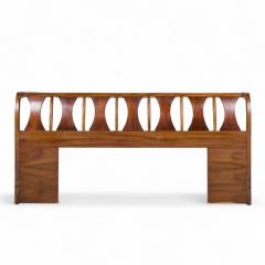 Kent Coffey Kent Coffey Perspecta Mid Century Walnut and Rosewood King Headboard - 4421996