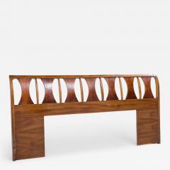 Kent Coffey Kent Coffey Perspecta Mid Century Walnut and Rosewood King Headboard - 4426630