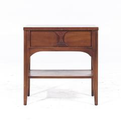 Kent Coffey Kent Coffey Perspecta Mid Century Walnut and Rosewood Nightstand - 3837473