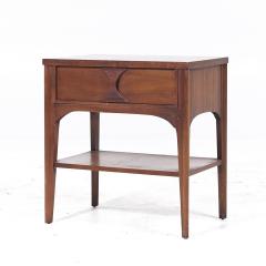 Kent Coffey Kent Coffey Perspecta Mid Century Walnut and Rosewood Nightstand - 3837476