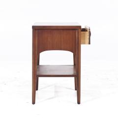 Kent Coffey Kent Coffey Perspecta Mid Century Walnut and Rosewood Nightstand - 3837478