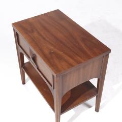 Kent Coffey Kent Coffey Perspecta Mid Century Walnut and Rosewood Nightstand - 3837481