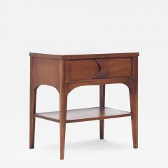 Kent Coffey Kent Coffey Perspecta Mid Century Walnut and Rosewood Nightstand - 3848590