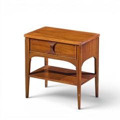 Kent Coffey Kent Coffey Perspecta Mid Century Walnut and Rosewood Nightstand - 4700843