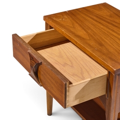 Kent Coffey Kent Coffey Perspecta Mid Century Walnut and Rosewood Nightstand - 4700844