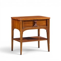 Kent Coffey Kent Coffey Perspecta Mid Century Walnut and Rosewood Nightstand - 4701012