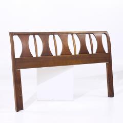 Kent Coffey Kent Coffey Perspecta Mid Century Walnut and Rosewood Queen Headboard - 4125777