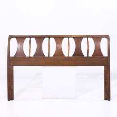 Kent Coffey Kent Coffey Perspecta Mid Century Walnut and Rosewood Queen Headboard - 4125778