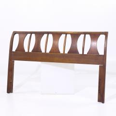 Kent Coffey Kent Coffey Perspecta Mid Century Walnut and Rosewood Queen Headboard - 4125779
