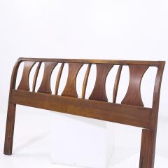 Kent Coffey Kent Coffey Perspecta Mid Century Walnut and Rosewood Queen Headboard - 4125780