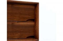 Kent Coffey Mid Century Modern Sculpted Walnut Night Stand - 2359055