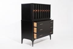 Kent Coffey Perspecta Collection Walnut and Rosewood Chest of Drawers C 1950s - 3346530