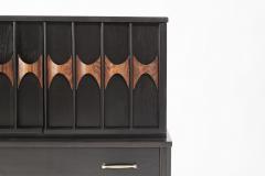 Kent Coffey Perspecta Collection Walnut and Rosewood Chest of Drawers C 1950s - 3346531