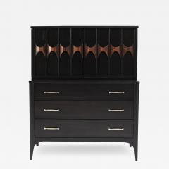 Kent Coffey Perspecta Collection Walnut and Rosewood Chest of Drawers C 1950s - 3349061