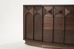 Kent Coffey Perspecta Collection Walnut and Rosewood Dresser C 1950s - 2800114