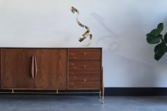 Kent Coffey Walnut and Brass Credenza by Kent Coffey C 1950s - 4018744