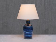 Kent Eriksson Kent Eriksson Table Lamp in Gradient Blue Glaze Designhuset Sweden 1970s - 4379808