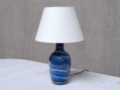 Kent Eriksson Kent Eriksson Table Lamp in Gradient Blue Glaze Designhuset Sweden 1970s - 4379822
